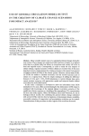 Use of general circulation model output in the creation of climate