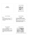 Unit 31 Direct Current (DC) Motors