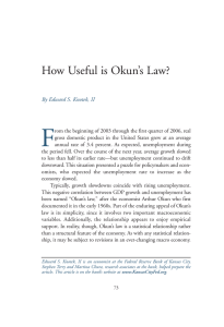 How Useful is Okun`s Law? - Federal Reserve Bank of Kansas City