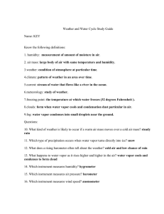 Weather and Water Cycle Study Guide