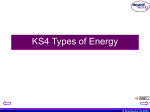 KS4 Types of Energy - Pukekohe High School