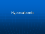 Hypercalcemia