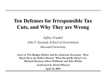 Tax Cuts - Harvard Kennedy School