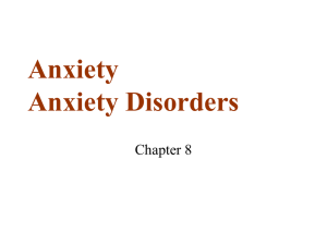 Anxiety Disorders