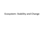 Ecosystem: Stability and Change