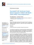 Successful Left Ventricular Assist Device Support in
