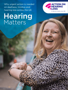 Hearing - Action On Hearing Loss
