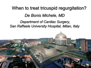 When to treat tricuspid regurgitation?