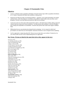 Chapter 23-Sustainable Cities