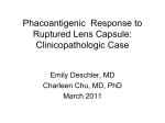 Pseudophakic Glaucoma Clinicopathologic Case