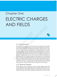 electric charges and fields