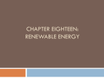Chapter Eighteen: Renewable Energy