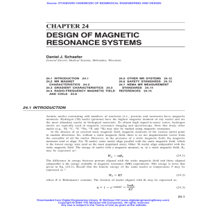 chapter 24 design of magnetic resonance systems