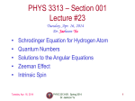 PHYS 1443 * Section 501 Lecture #1