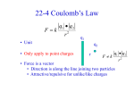 Coulomb`s Law