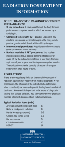 radiation dose patient information