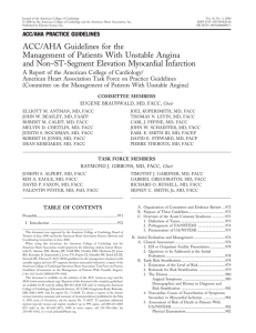 ACC/AHA Guidelines for the Management of Patients With Unstable