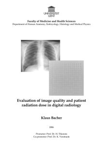Evaluation of image quality and patient radiation dose in digital