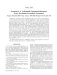 Assessment of Orthodontic Treatment Outcomes: Early Treatment