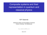Composite systems and their representation in quantum and