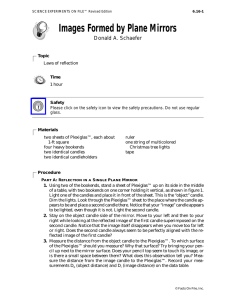 Images Formed by Plane Mirrors