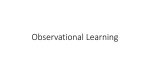Observational Learning - Social Studies with Mrs. Gabehart