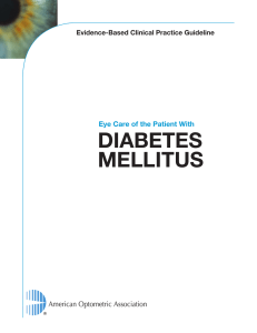 diabetes mellitus - American Optometric Association