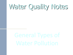 General Types of Water Pollution 1