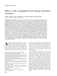 Effect of the transpalatal arch during extraction treatment