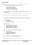 Magnetism Unit Test Name Date 1. Which of the following lists would