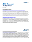JDRF Research In The News Summary February 2014