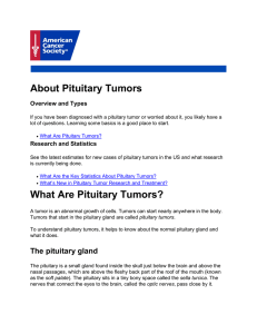 About Pituitary Tumors What Are Pituitary Tumors?