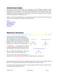 Greenhouse Gases Molecular Vibrations