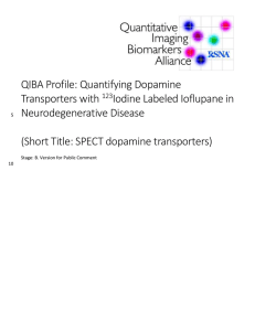Quantifying Dopamine Transporters with 123 - QIBA Wiki