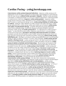 Cardiac Pacing