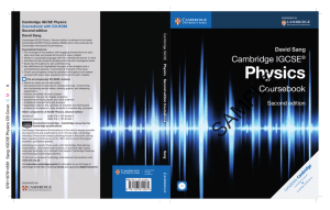 Cambridge IGCSE Physics - Educational Resources for Schools