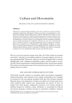 "Culture and Movements" in: Emerging Trends in the Social and