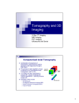 Tomography and 3D Imaging