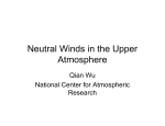 Neutral Winds in the Upper Atmosphere