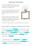 Electrical Current – The Flow of Charge