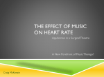 The effect of music on heart Rate