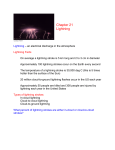 Chapter 21 Lightning