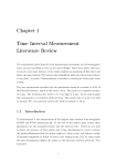Chapter 1 Time Interval Measurement Literature Review