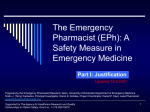 PowerPoint - Emergency Pharmacist Research Center