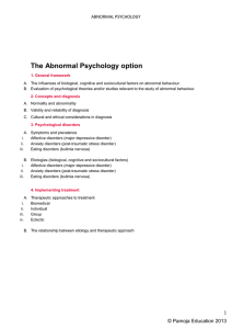 The Abnormal Psychology option
