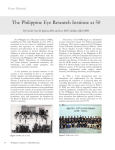 The Philippine Eye Research Institute at 50