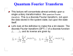 Quantum Fourier Transform
