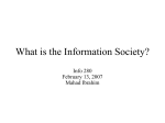 What is the Information Society?