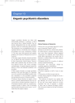 Chapter 13 Organic psychiatric disorders