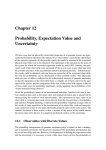 Chapter 12 Probability, Expectation Value and Uncertainty